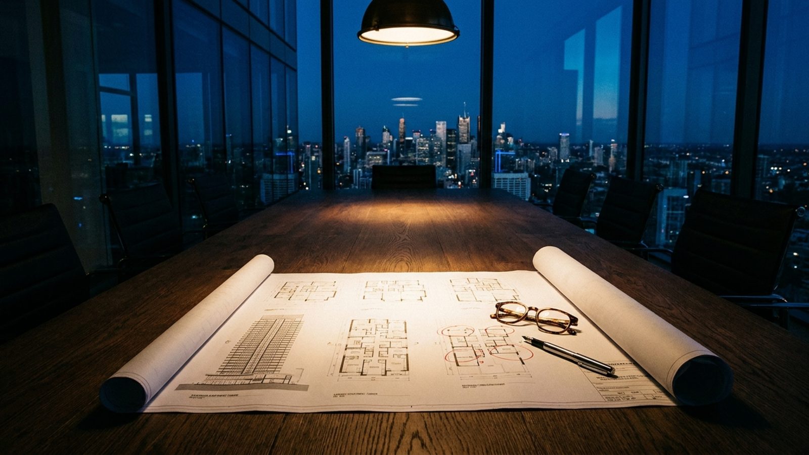 A professional investor reviewing financial documents and property cash flow metrics on a tablet.